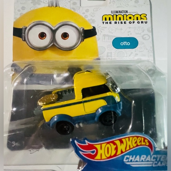 Hot Wheels Character Cars - Minions The Rise of Gru - Young Gru 6/6 & Otto 3/6 - Picture 6 of 7